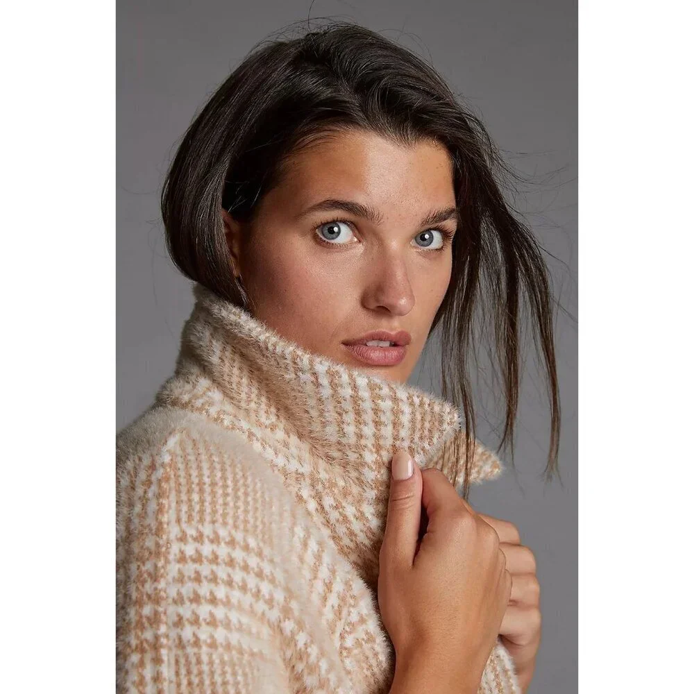 Greylin Houndstooth Shirt Jacket - NEUTRAL